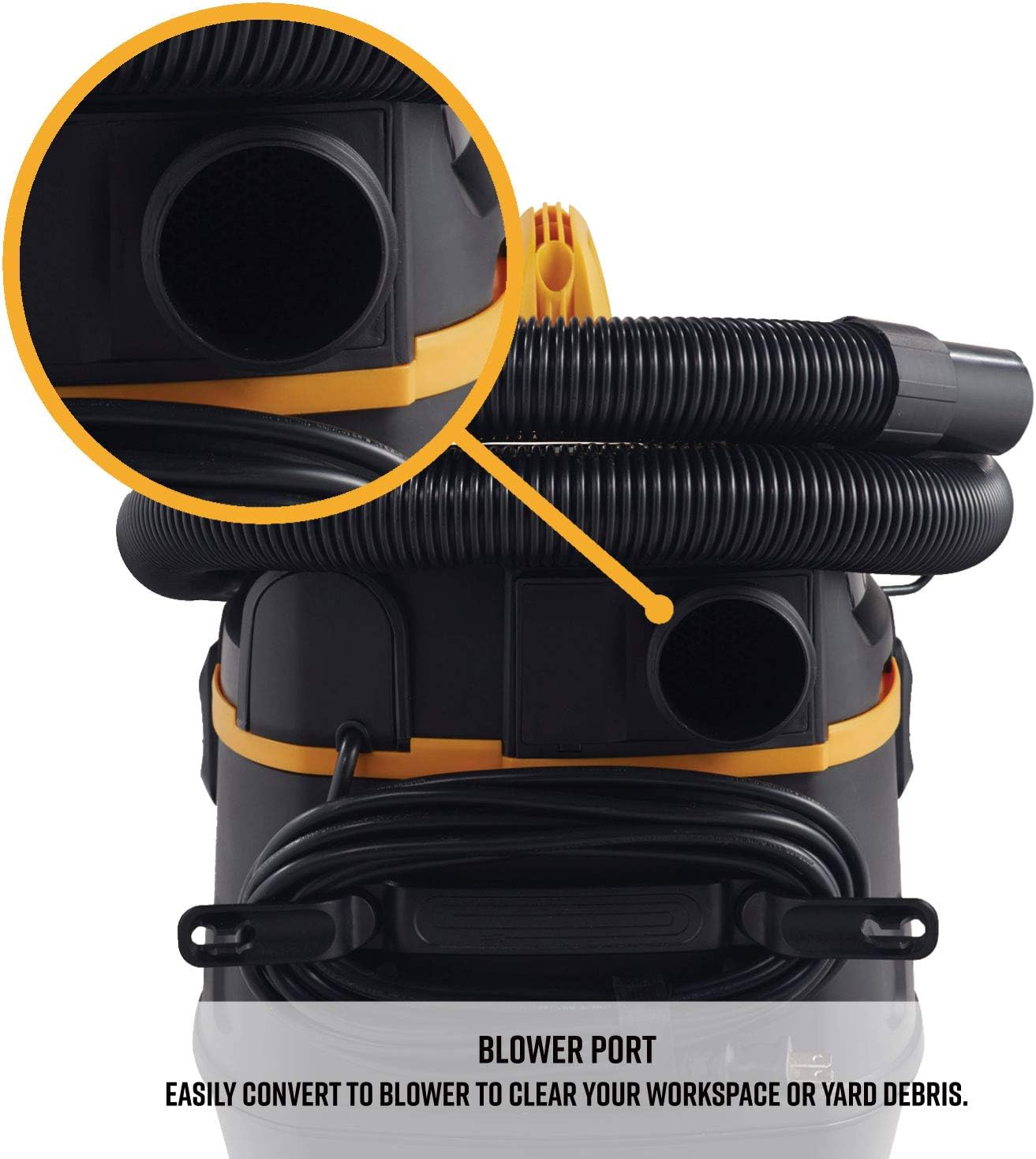 Vacmaster Professional - Professional Wet/Dry . 5 Gallon. Beast Series. 5.5 HP 1-7/8″ Hose Jobsite Vac (VFB511B0201). Black