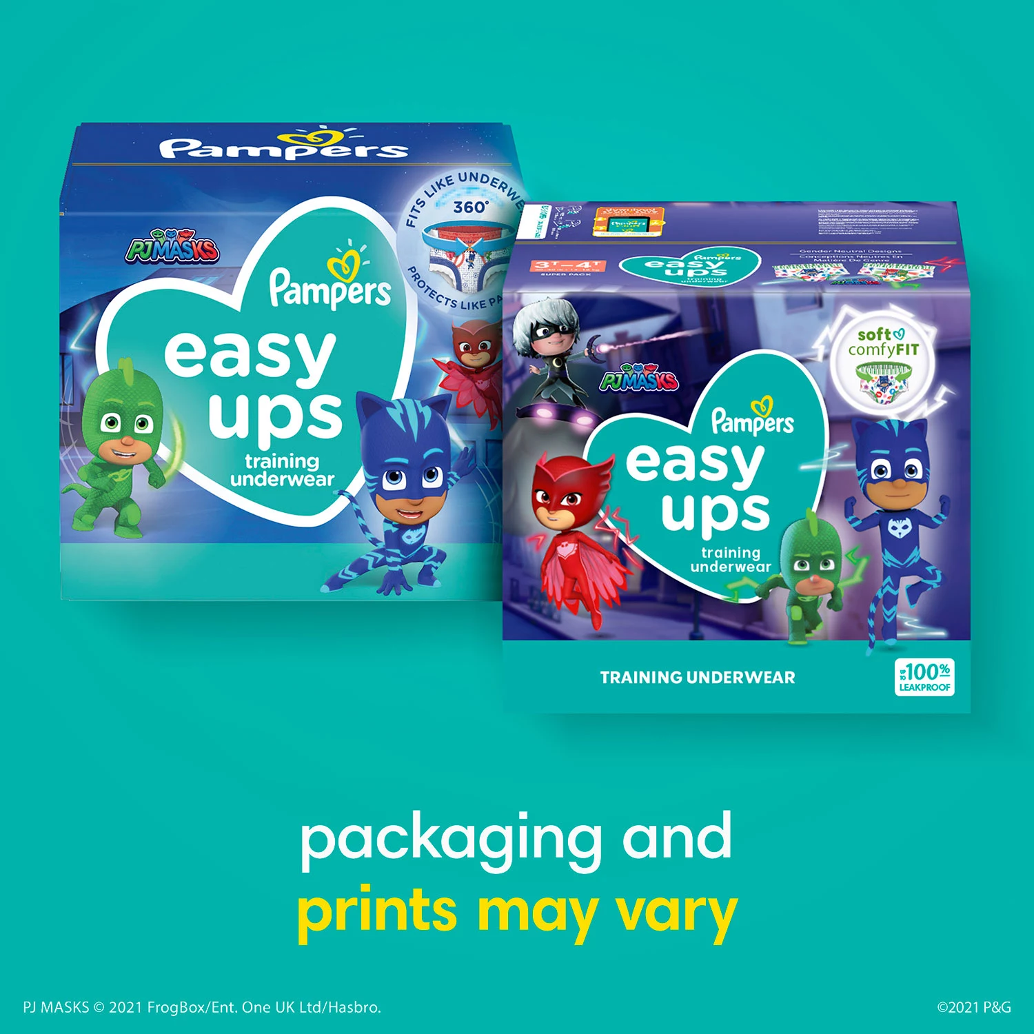 Pampers Easy Ups Training Pants Boys and Girls. 3T-4T (Size 5). 124 Count