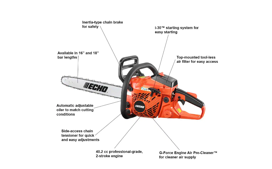 ECHO CS-400-18 18 in. 40.2 cc Gas 2-Stroke Cycle Chainsaw