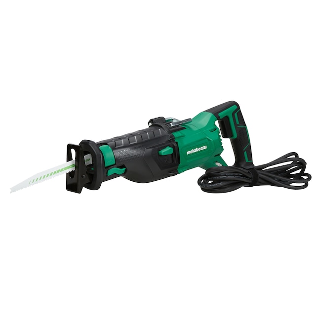 Metabo HPT Reciprocating Saw CR13VSTM 11-Amp Variable Speed Corded | Orbital Function Switch | Bevel Gear Drive System | Adjustable Pivot Foot