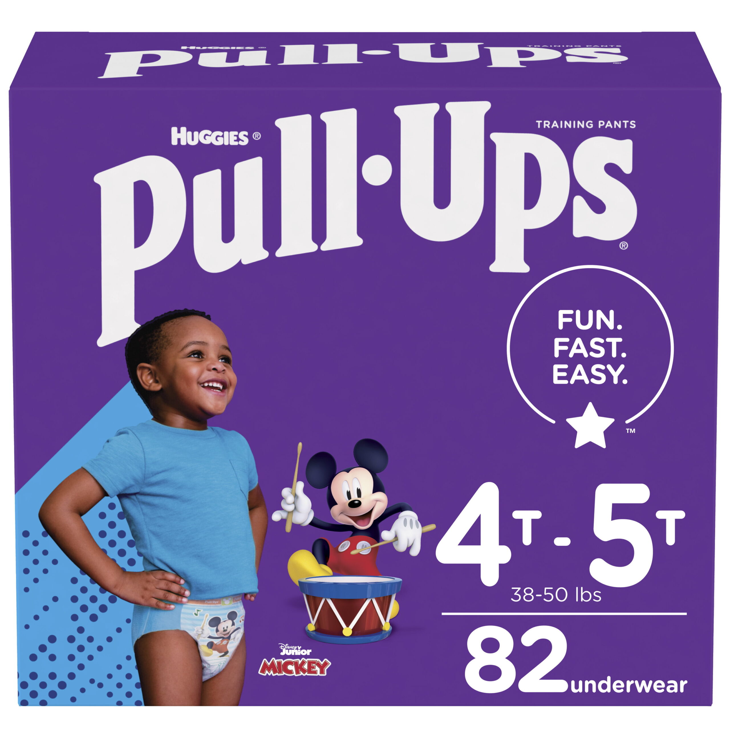 Huggies Pull-Ups Boys- Potty Training Pants Size 6. 82 Ct. 4T-5T (38-50 lb.)