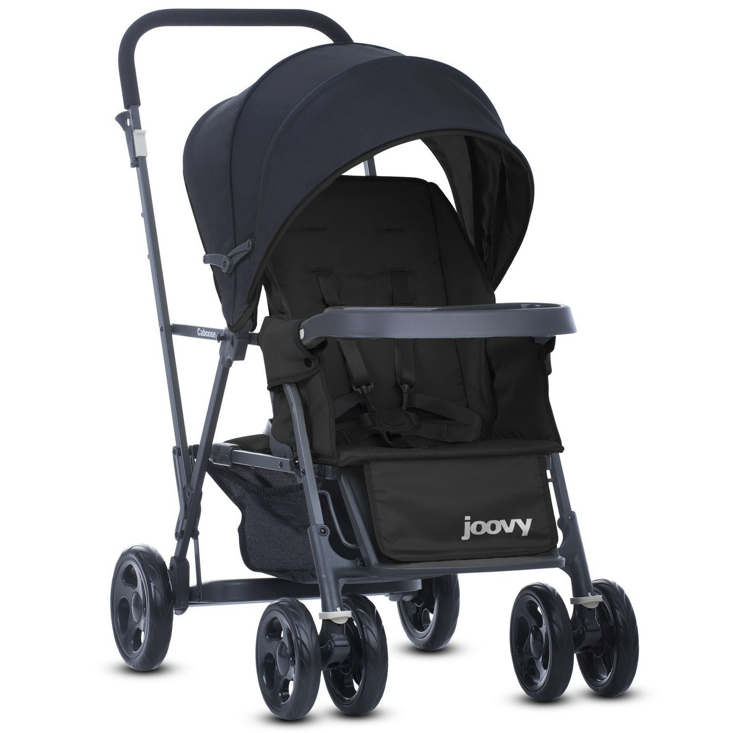 Joovy Caboose Sit and Stand Stroller. Solid Print Black