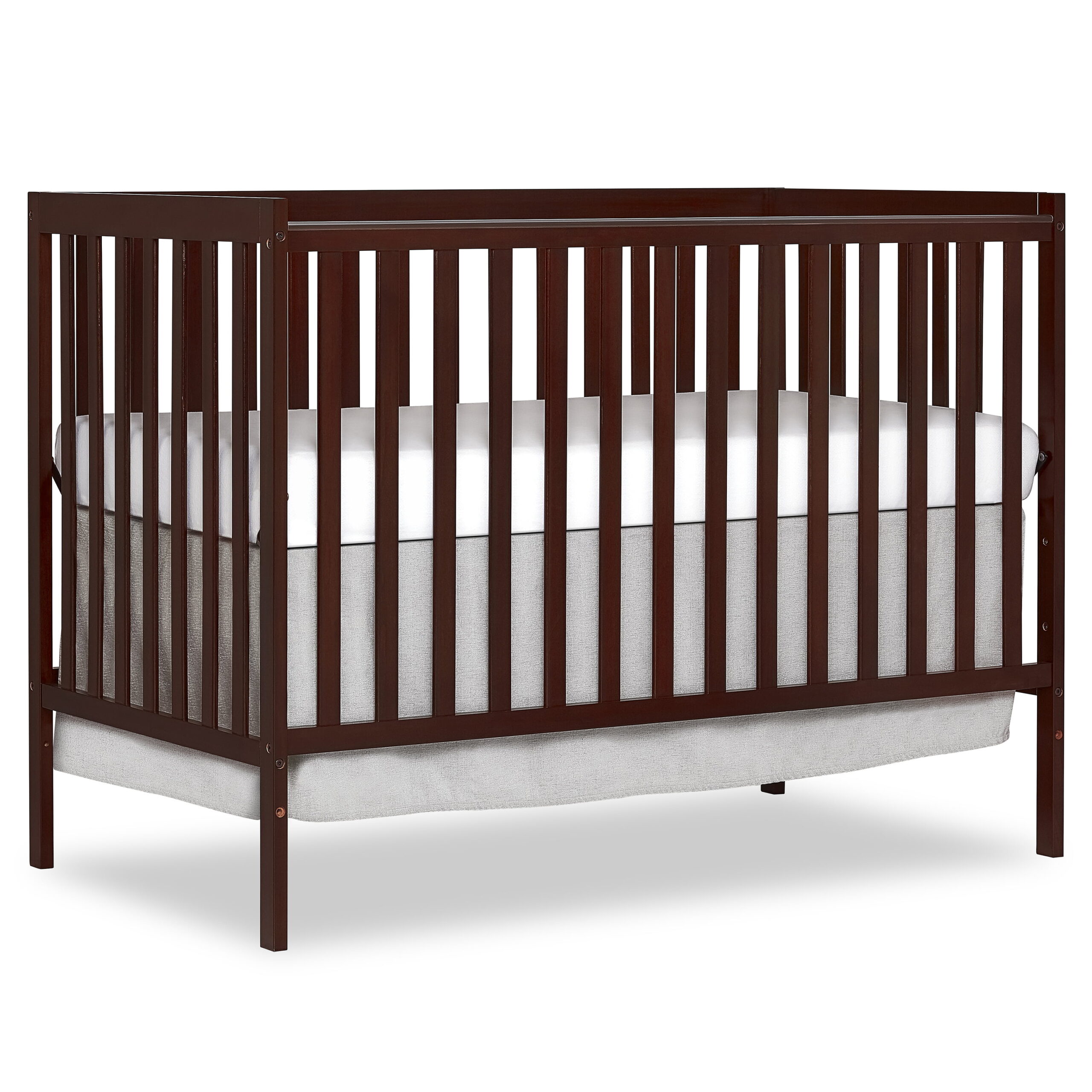 Dream On Me Synergy 5-in-1 Convertible Crib in Espresso. Greenguard Gold Certified