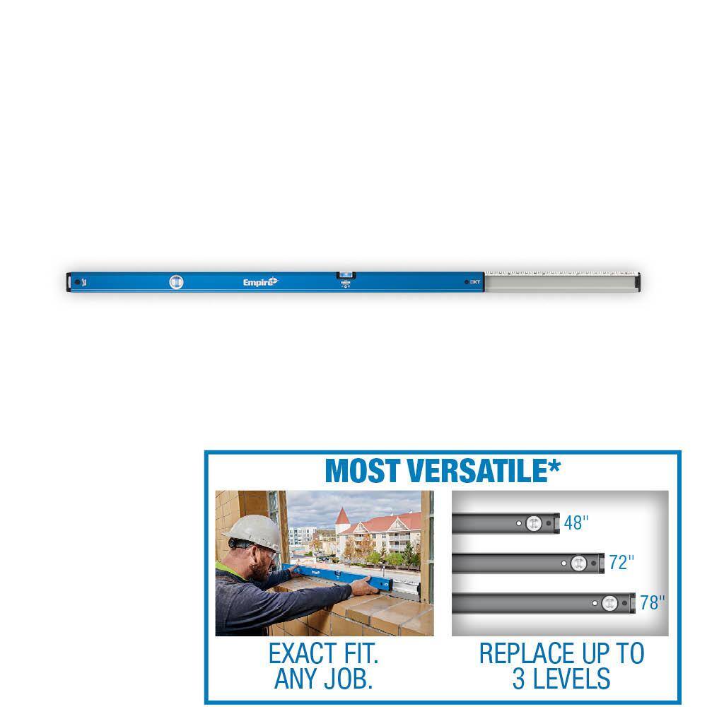 Empire eXT78 48 in. to 78 in. True Blue Extendable Box Level