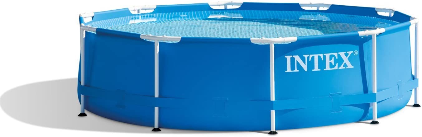 INTEX 28201EH 10ft x 30in Metal Frame Pool with Cartridge Filter Pump (Blue)