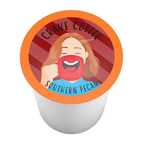 Crave Beverages Flavored Coffee Pods. Compatible with Keurig K-Cup Brewers. Southern Pecan. 100 Count