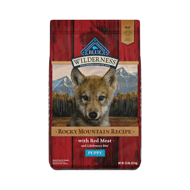 Blue Buffalo Blue Wilderness Rocky Mountain Recipe Puppy Red Meat Dinner Dry Dog Food