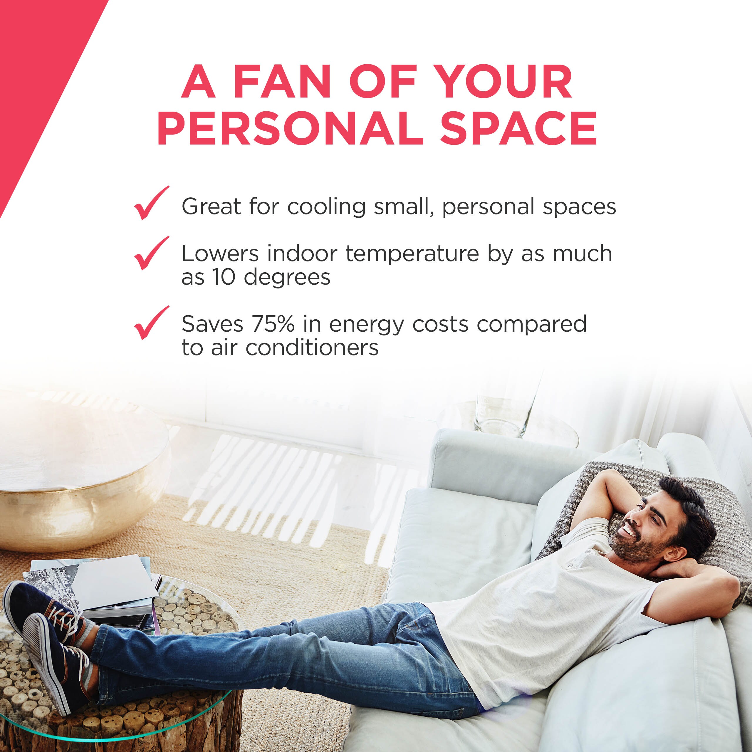 Frigidaire EC100WF 235-CFM 3-Speed Indoor Portable Evaporative Cooler for 175-sq ft (Motor Included)