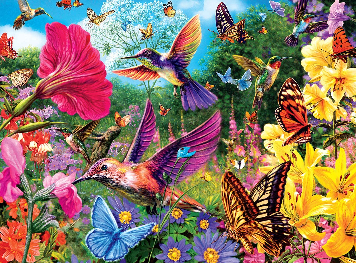 Buffalo Games Hummingbird Garden. 1000 Piece Jigsaw Puzzle