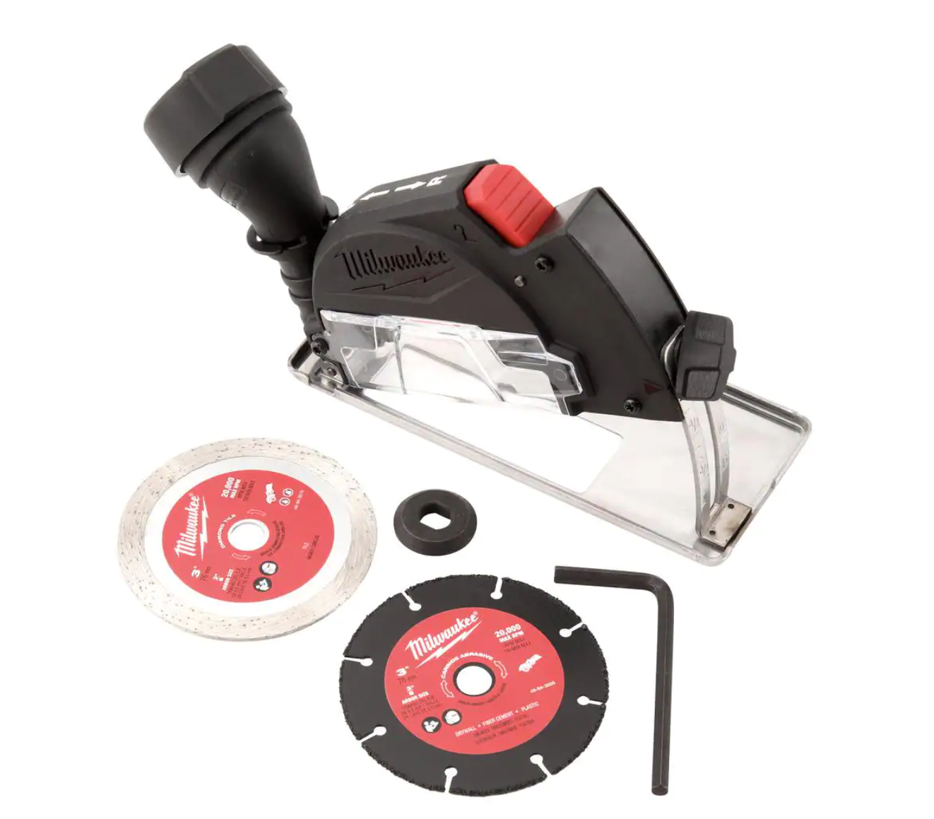 Milwaukee 2522-20-49-94-3000-49-94-3000 M12 FUEL 12-Volt 3 in. Lithium-Ion Brushless Cordless Cut Off Saw (Tool-Only) with 3 in. Metal Cut Off Wheels (6-Pack)