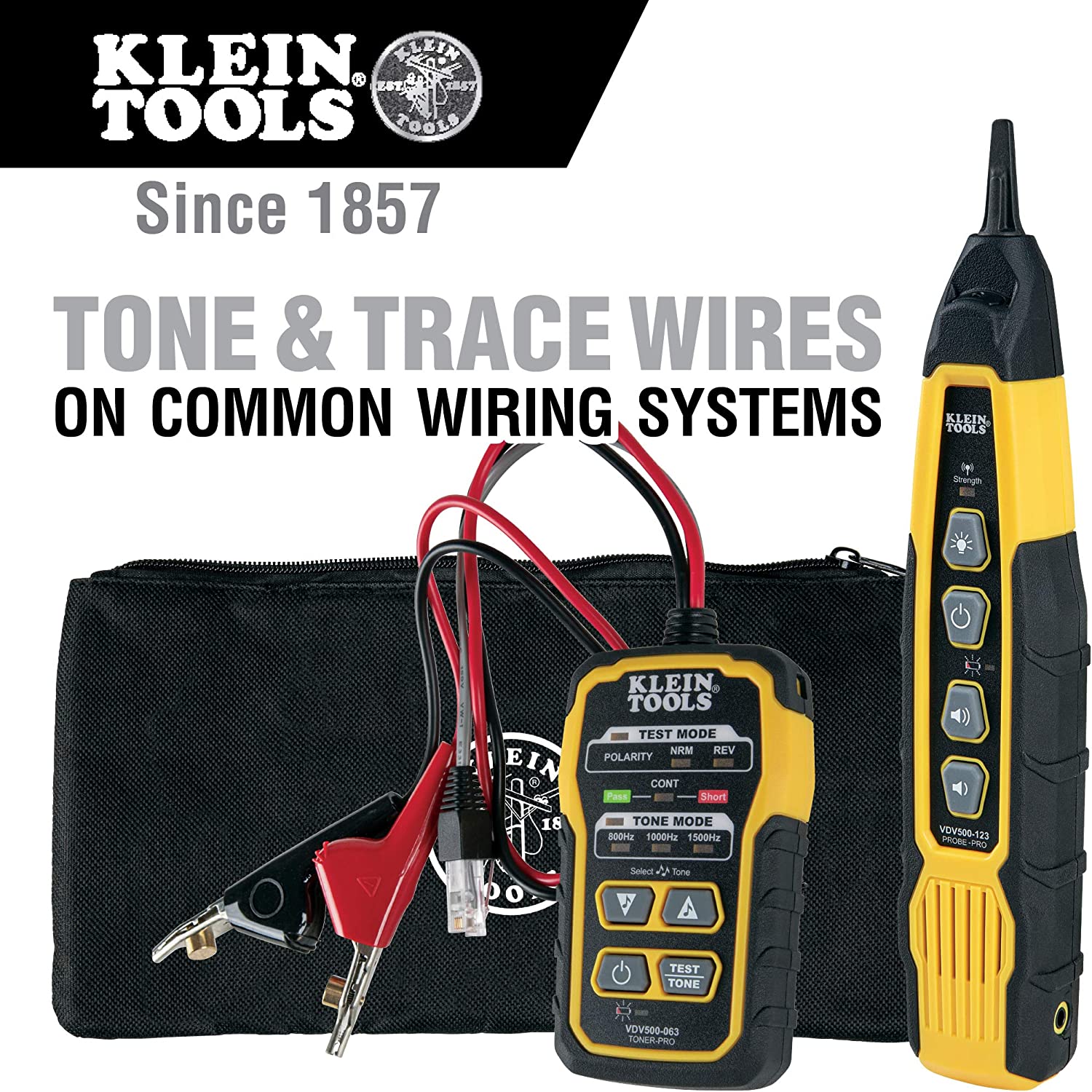 Klein Tools VDV500-820 Cable Tracer with Probe Tone Pro Kit for Telephone. Internet. Video. Data and Communications Cables