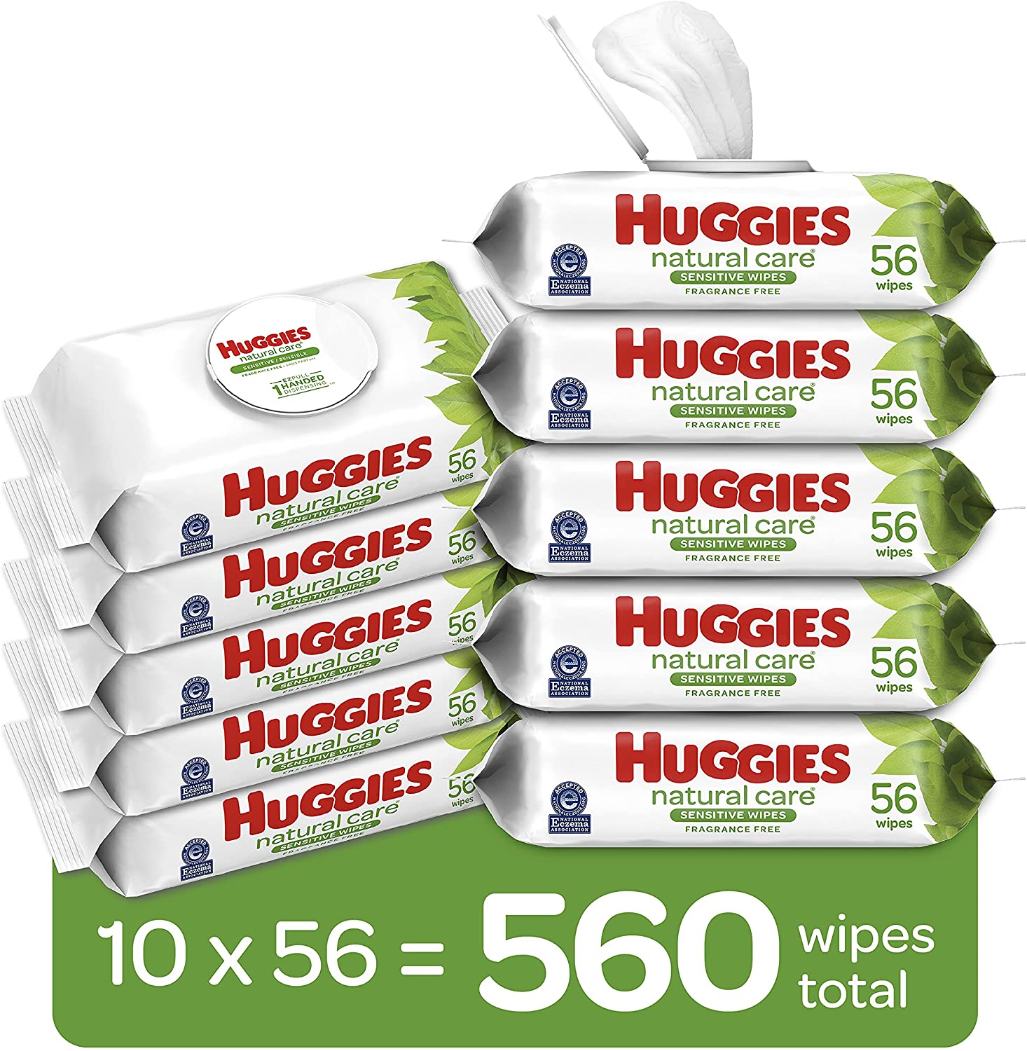 HUGGIES. Baby Wipes. Huggies Natural Care Sensitive Baby Diaper Wipes. Unscented