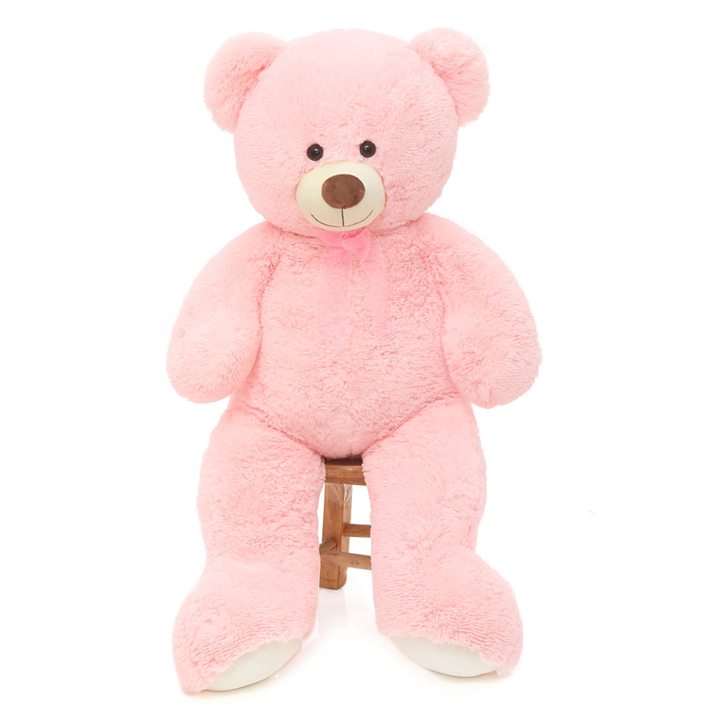 MorisMos Giant Teddy Bear 35.4” Soft Stuffed Animal Big Bear Plush Toy. Pink