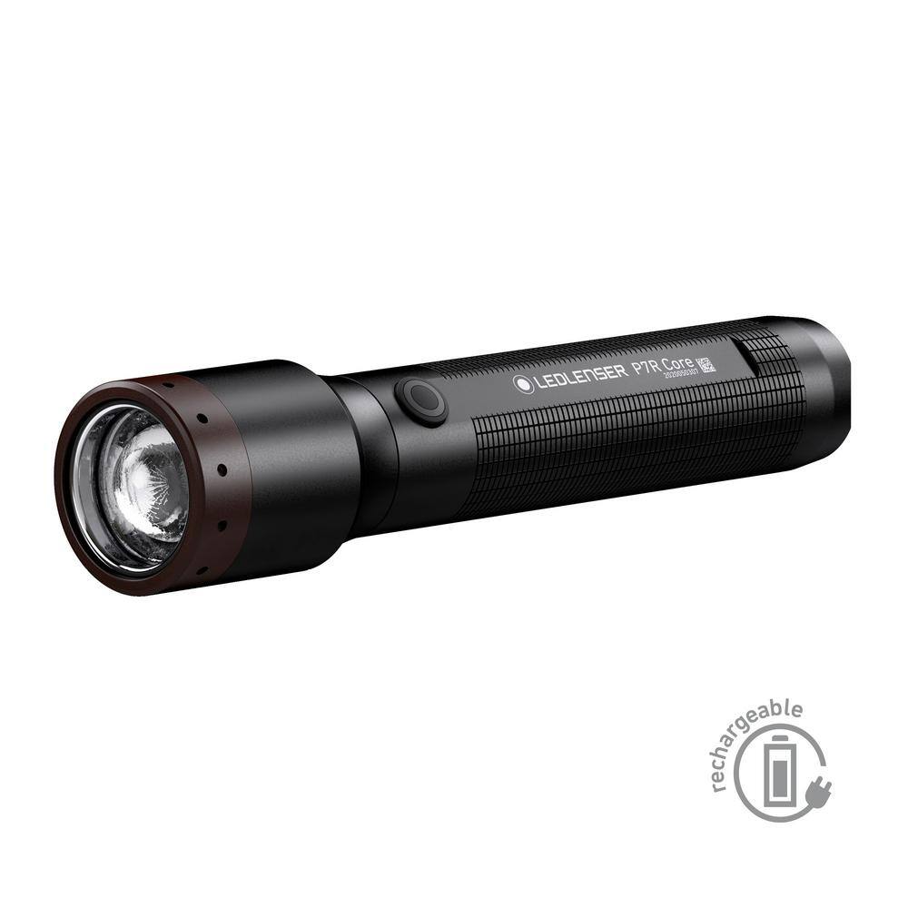 LEDLENSER P7R Core P7R Core Rechargeable Flashlight. 1400 Lumens. Advanced Focus System. Constant Light Output. Waterproof