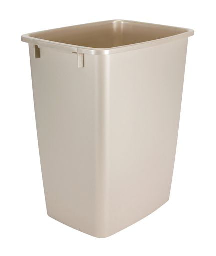 Rubbermaid 9 gal Plastic Kitchen Trash Can. Ivory