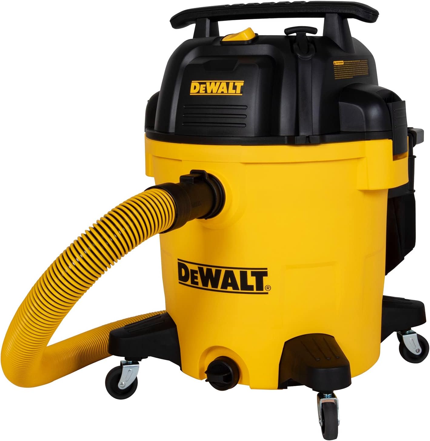 DEWALT 12 Gallon STEALTHSONIC Poly Wet/Dry Vacuum. DXV12P-QTA Newest Noise Reduction Vac. Heavy Duty Shop Vacuum for Jobsite/Workshop. Reduce Motor Noise. Yellow