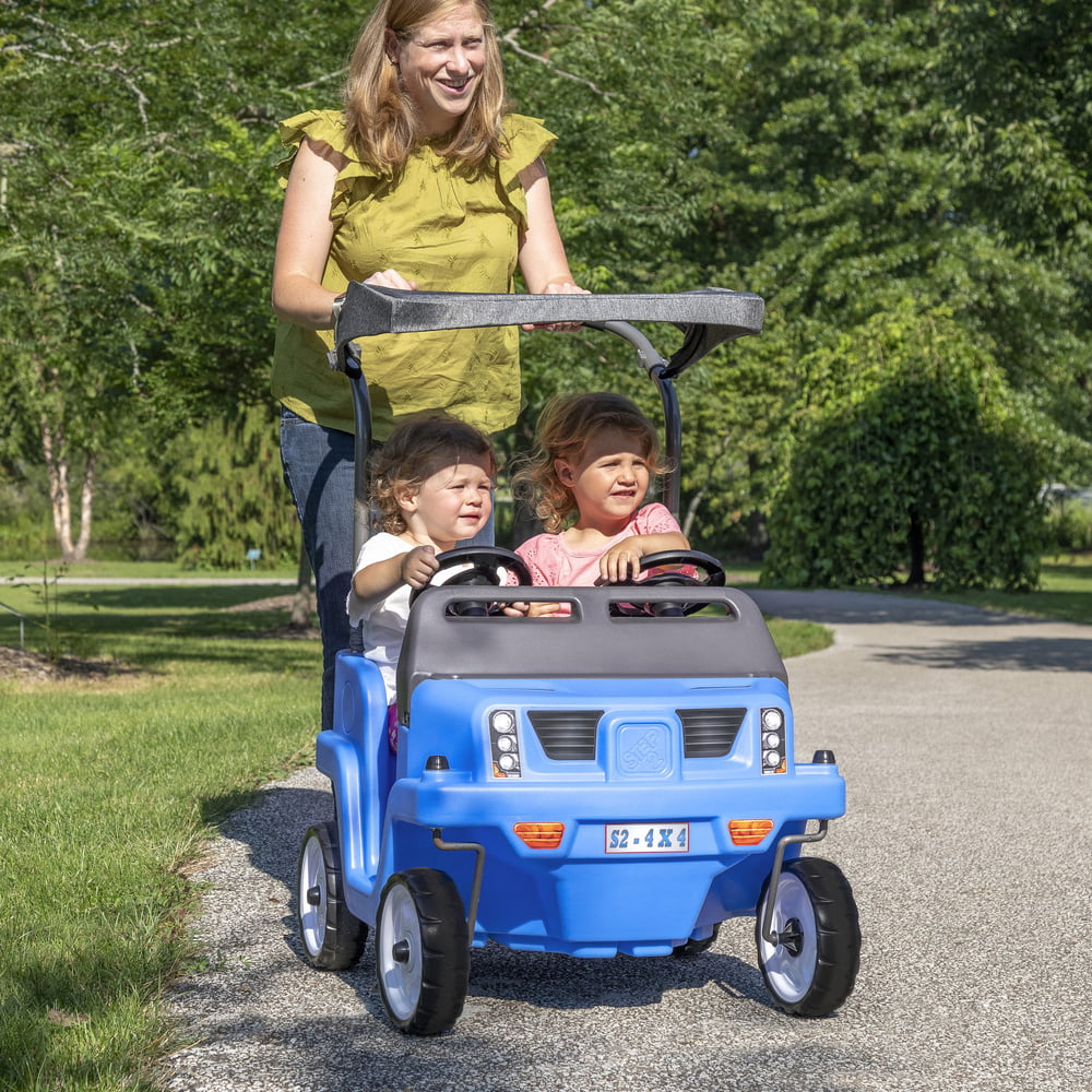 Step2 Side-by-Side Push Around SUV Two-Seater Stroller Push Car