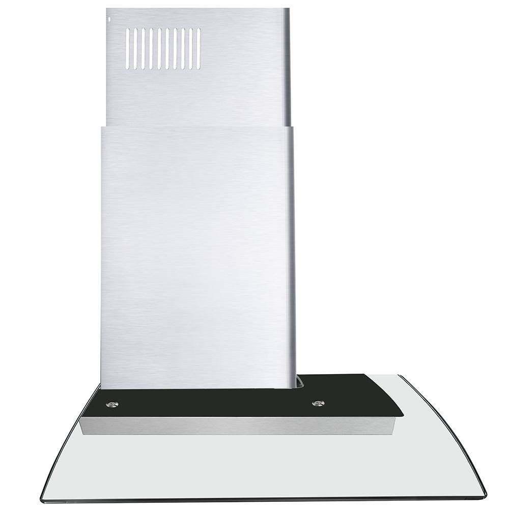Cosmo COS-668AS900 36 in. Ducted Wall Mount Range Hood in Stainless Steel with Touch Controls. LED Lighting and Permanent Filters