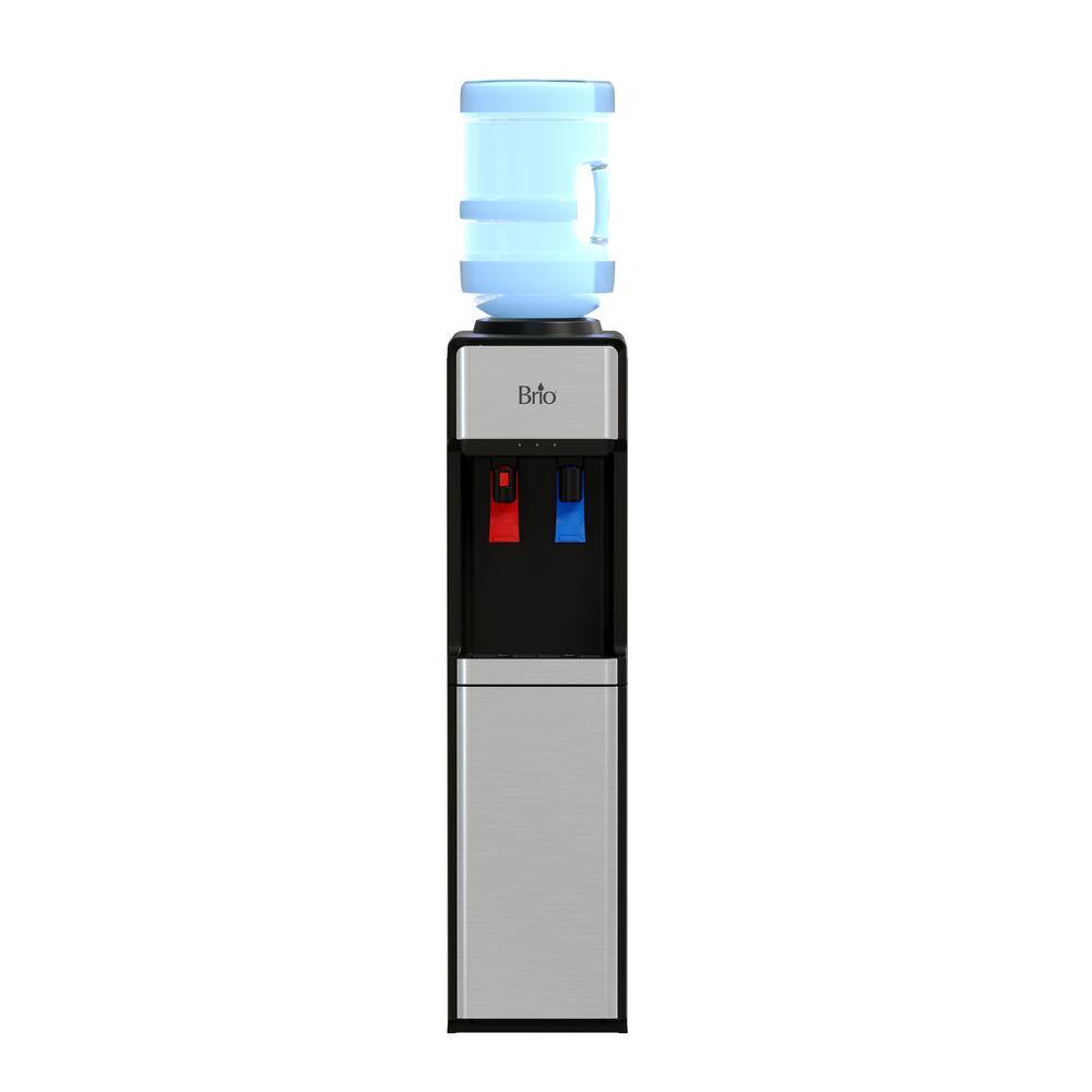 Brio CLTL320SL 300 Series Slimline Top Loading Water Cooler Water Dispenser - Hot and Cold Water