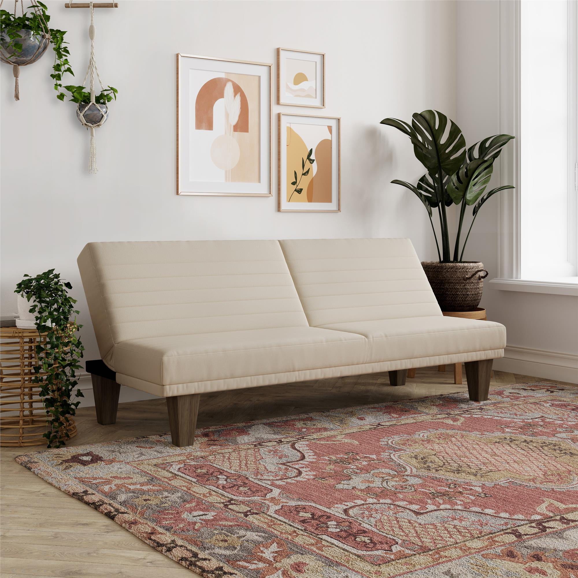 DHP Dillan Convertible Futon. Tan