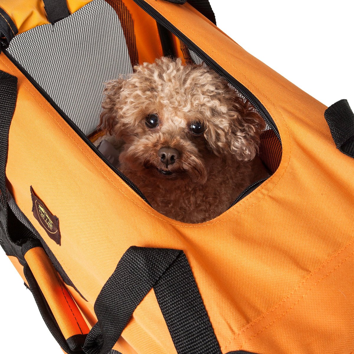 Pet Life 360° Vista View House Folding Zippered Pet Carrier. Orange
