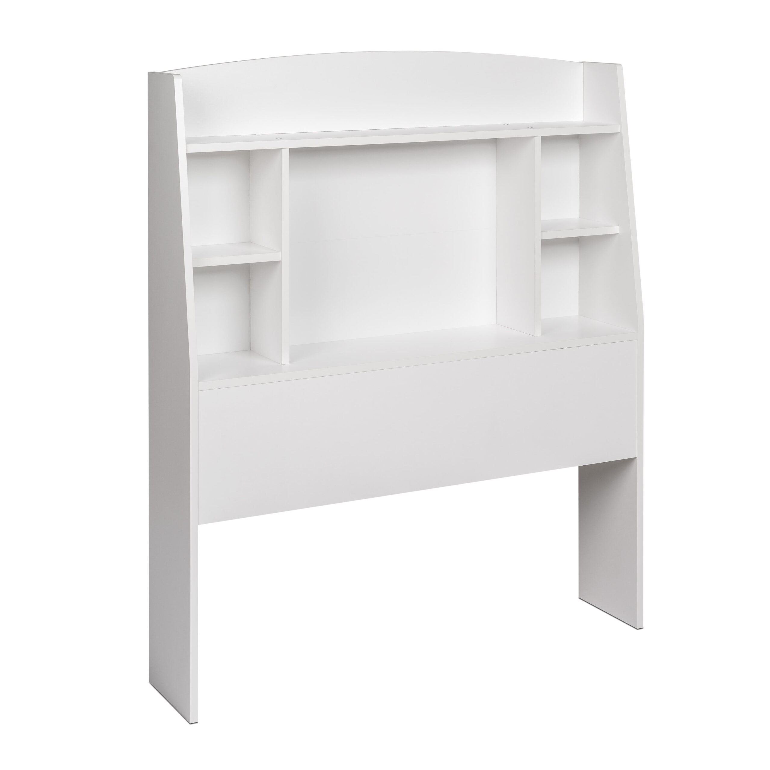 Astrid Twin Storage Headboard with Side Compartments. White