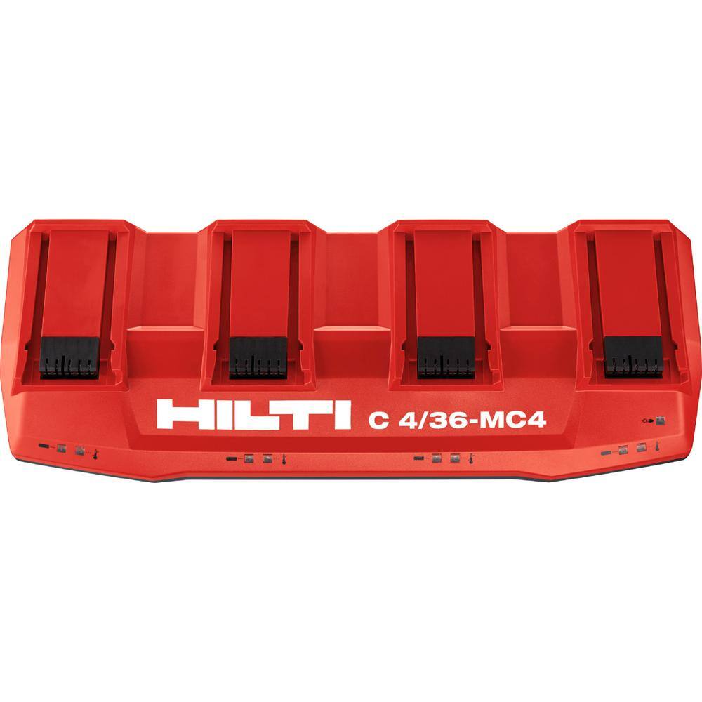 Hilti 2108815 115-Volt c4/36 MC4 Multi-Bay Lithium-Ion Battery Pack Charging Station