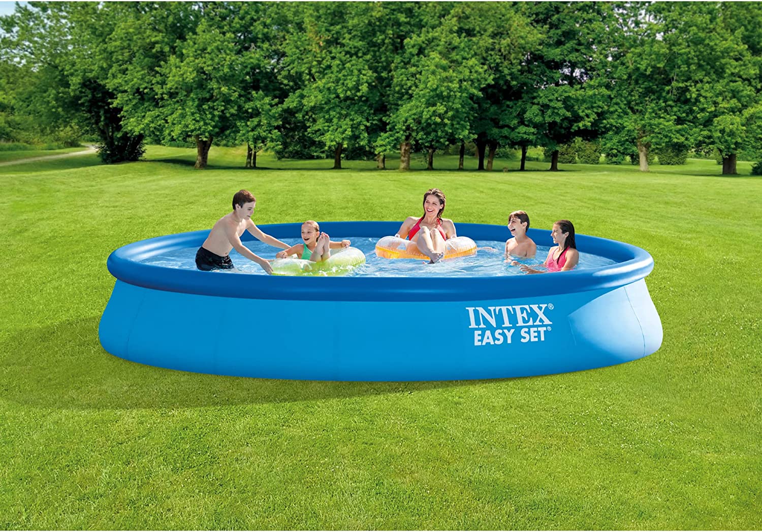 Intex 28157EH 15×33 Easy Set Pool Set Toy (Blue)