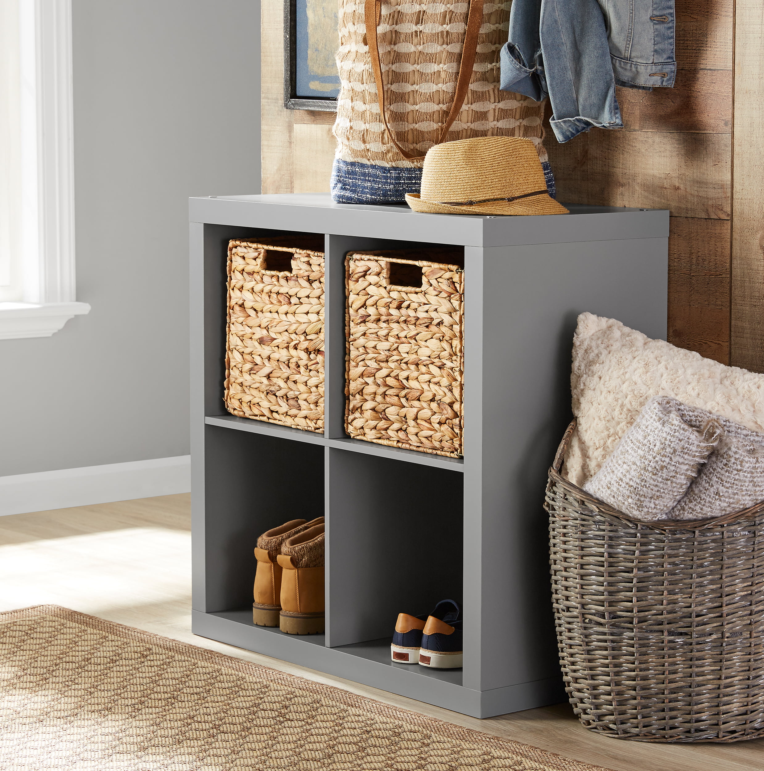 Better Homes & Gardens 4-Cube Storage Organizer. Gray