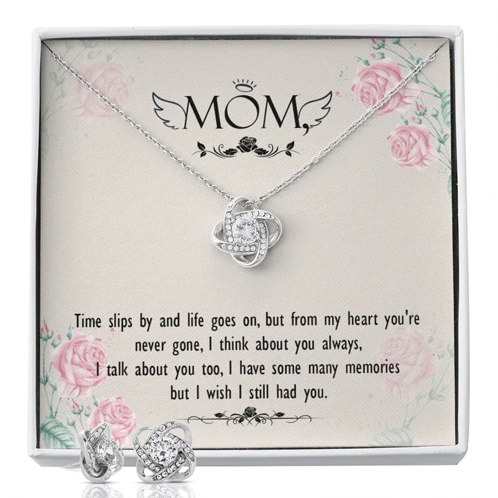White Gold necklaces. Gift for Mother's Day. necklaces for Women. Gift box for Mom. Girlfriend