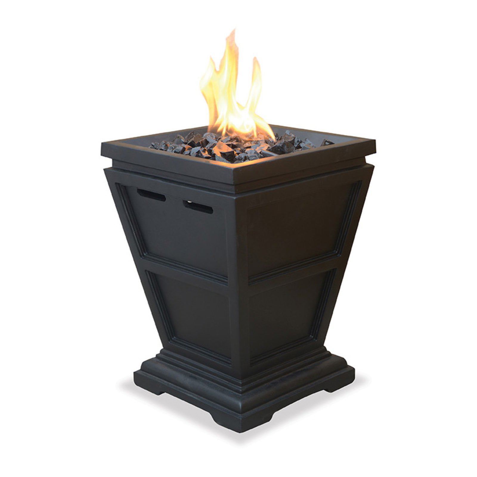 UniFlame Blue Rhino 11″ Square 10000 BTU Propane Slate Finish Steel Fire Pit