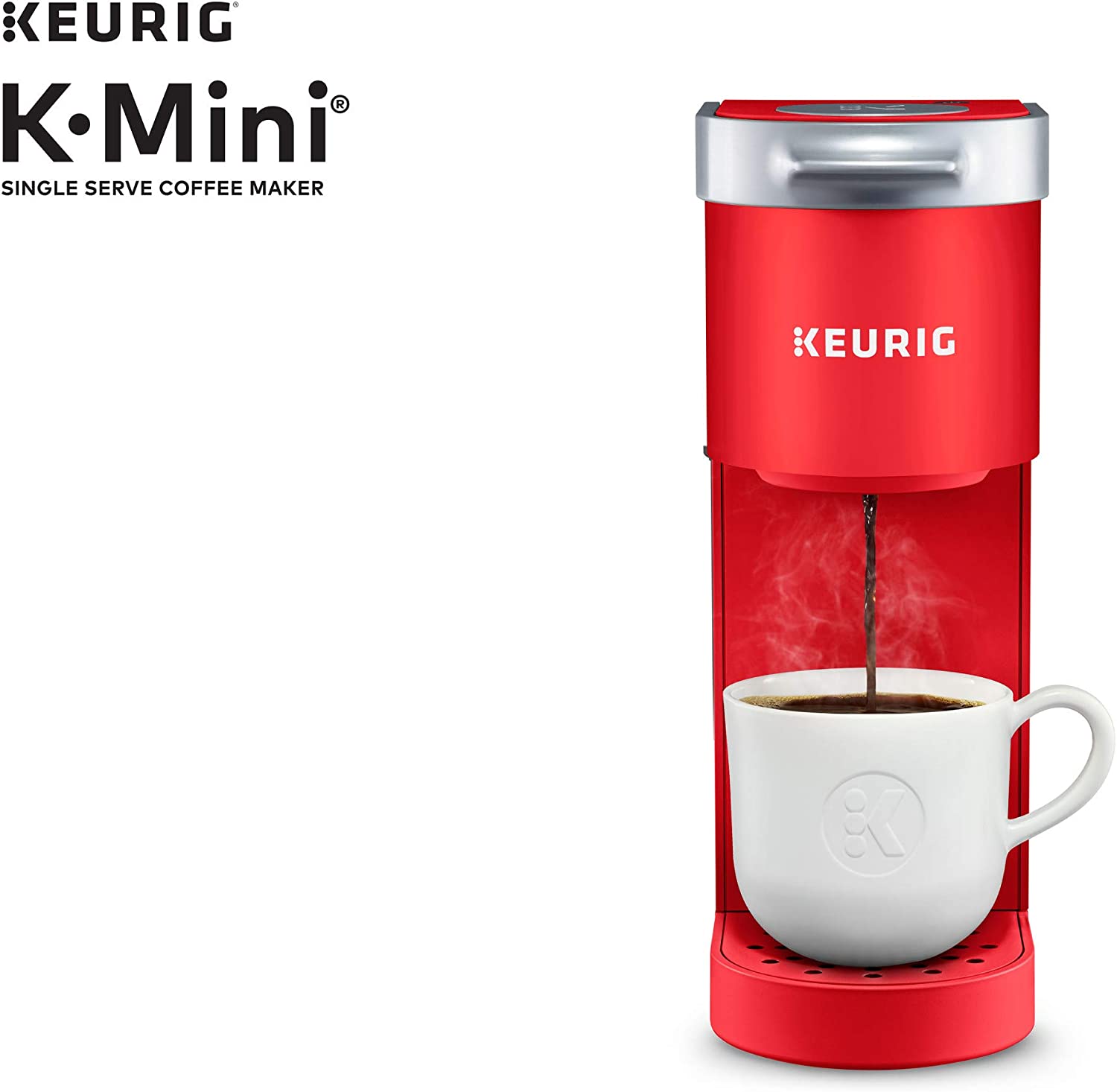 Keurig K-Mini Coffee Maker. Single Serve K-Cup Pod Coffee Brewer. 6 to 12 oz. Brew Sizes. Poppy Red