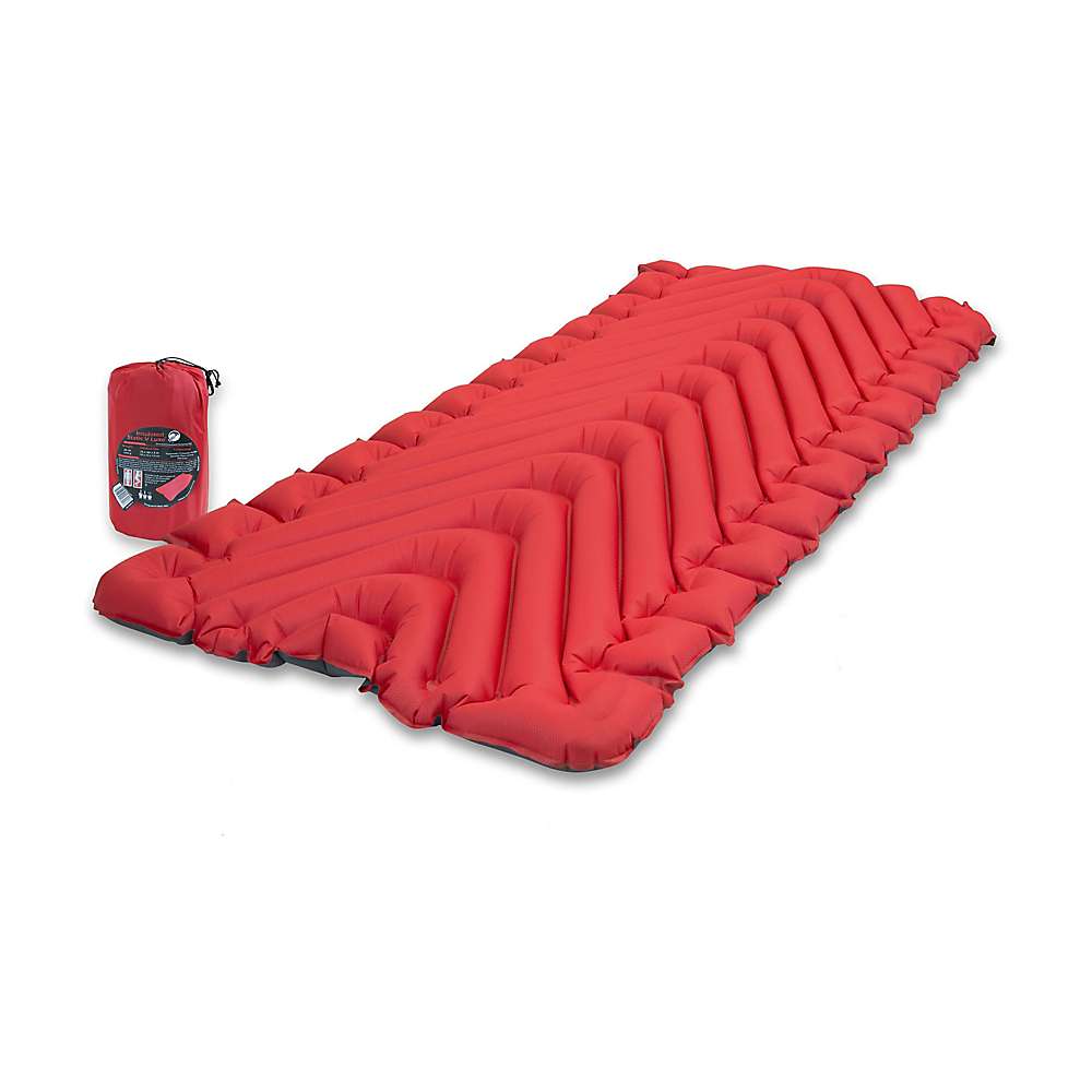 Klymit Insulated Static V Luxe Sleeping Pad. 76x30x3in. Red