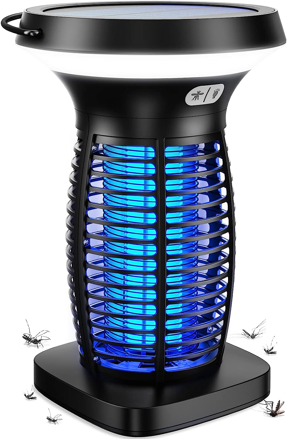 Zechuan Solar Bug Zapper Outdoor Waterproof. High Powered Pest Control Electric Mosquito Zapper Killer Indoor. Rechargeable Insect Trap Fly Zapper for Home. Patio. Backyard. Camping