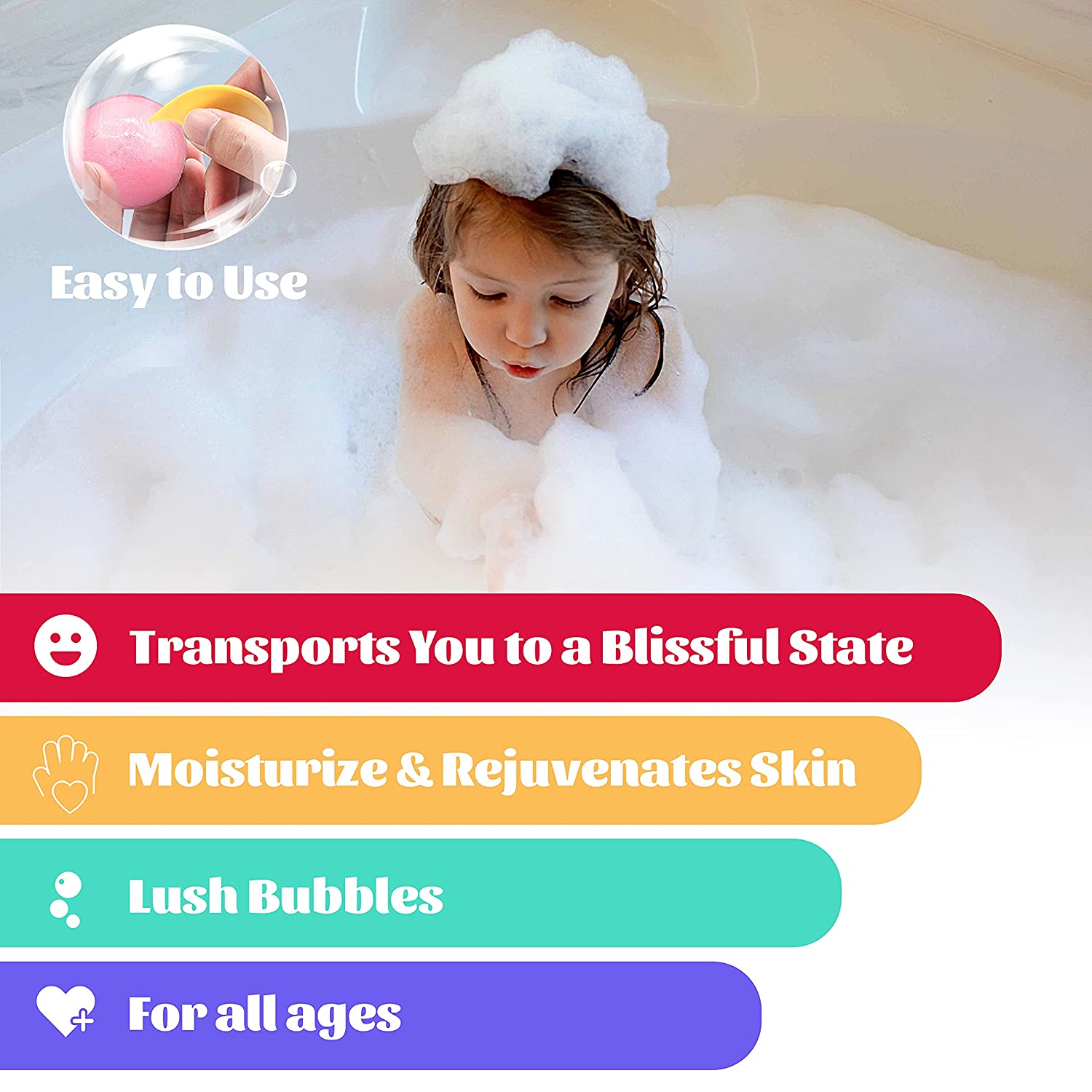 Bath Bombs Christmas Gifts for Women - Imazing 12 Pcs Handmade & Natural