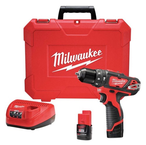 Milwaukee M12 12V 3/8 in Brushed Cordless Hammer Drill Kit (Battery & Charger)