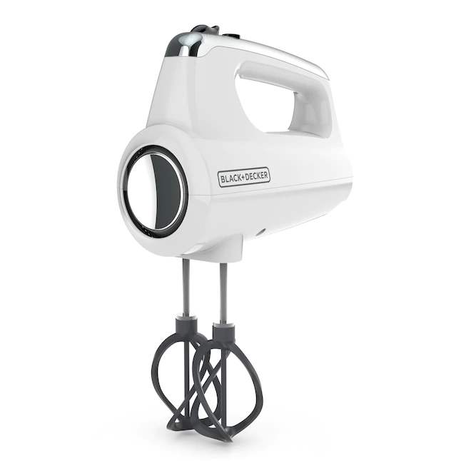 BLACK+DECKER  Helix 60-in Cord 5-Speed White Hand Mixer. White
