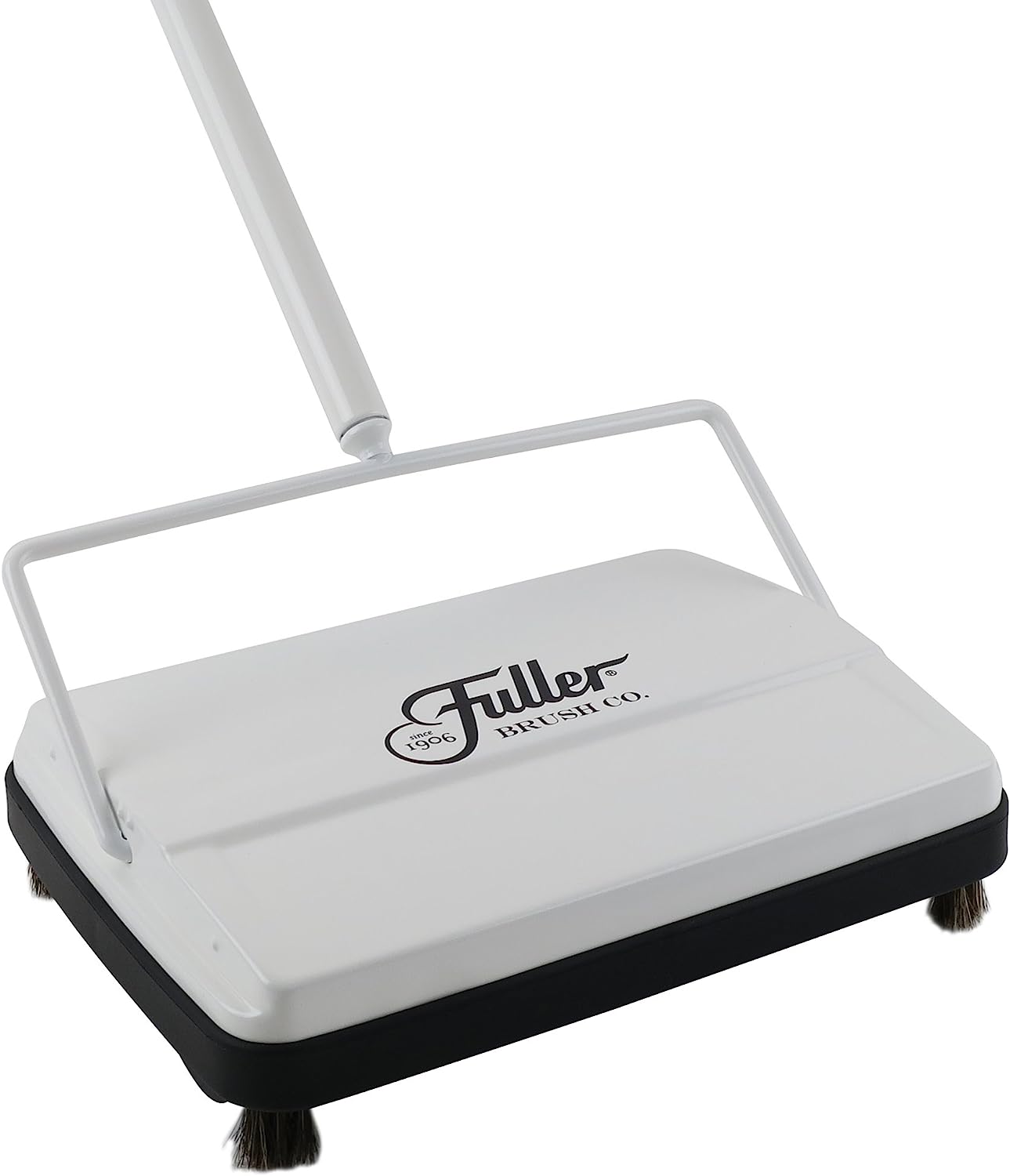 Fuller Brush 17028 Electrostatic Carpet & Floor Sweeper - 9″ Cleaning Path - Lightweight - Ideal for Crumby Messes - Works On Carpets & Hard Floor Surfaces - Bright White
