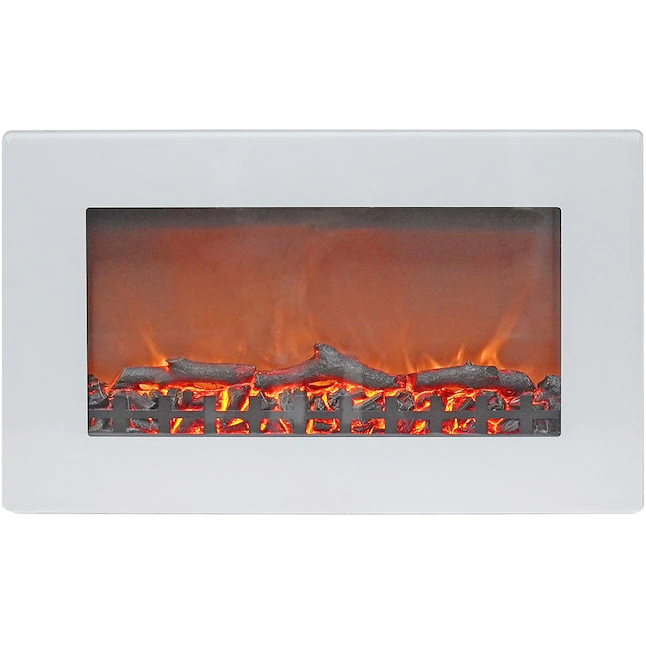 Cambridge 5.7-in W White Fan-forced Electric Fireplace (CAM30WMEF-2WHT)