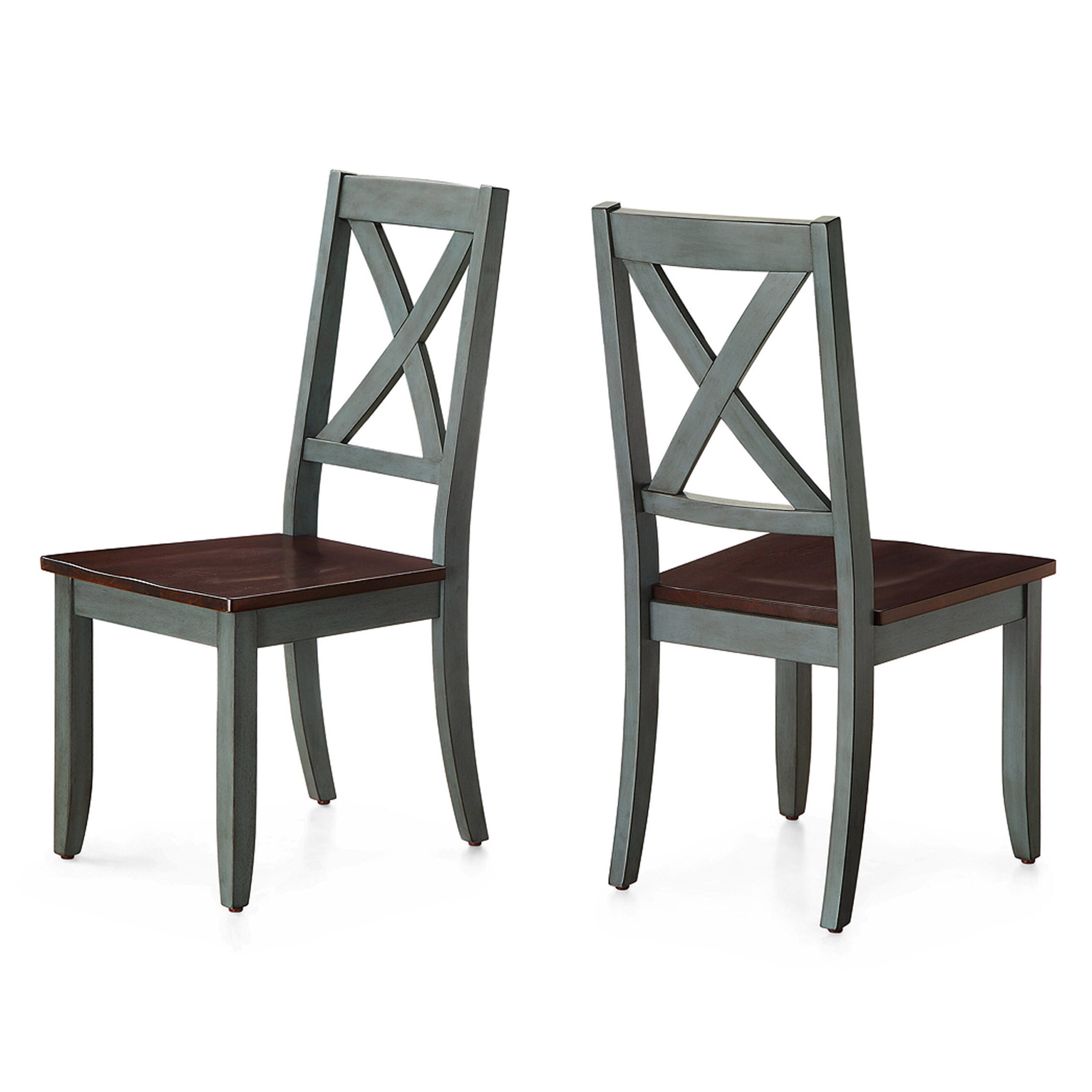 Better Homes & Gardens Maddox Crossing Dining Chairs. Set of 2. Dark Seafoam Finish