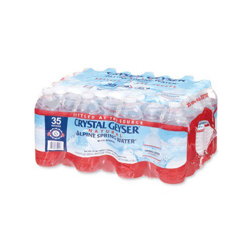 Crystal Geyser Alpine Spring Water 16.9 Fl Oz (Pack of 35)