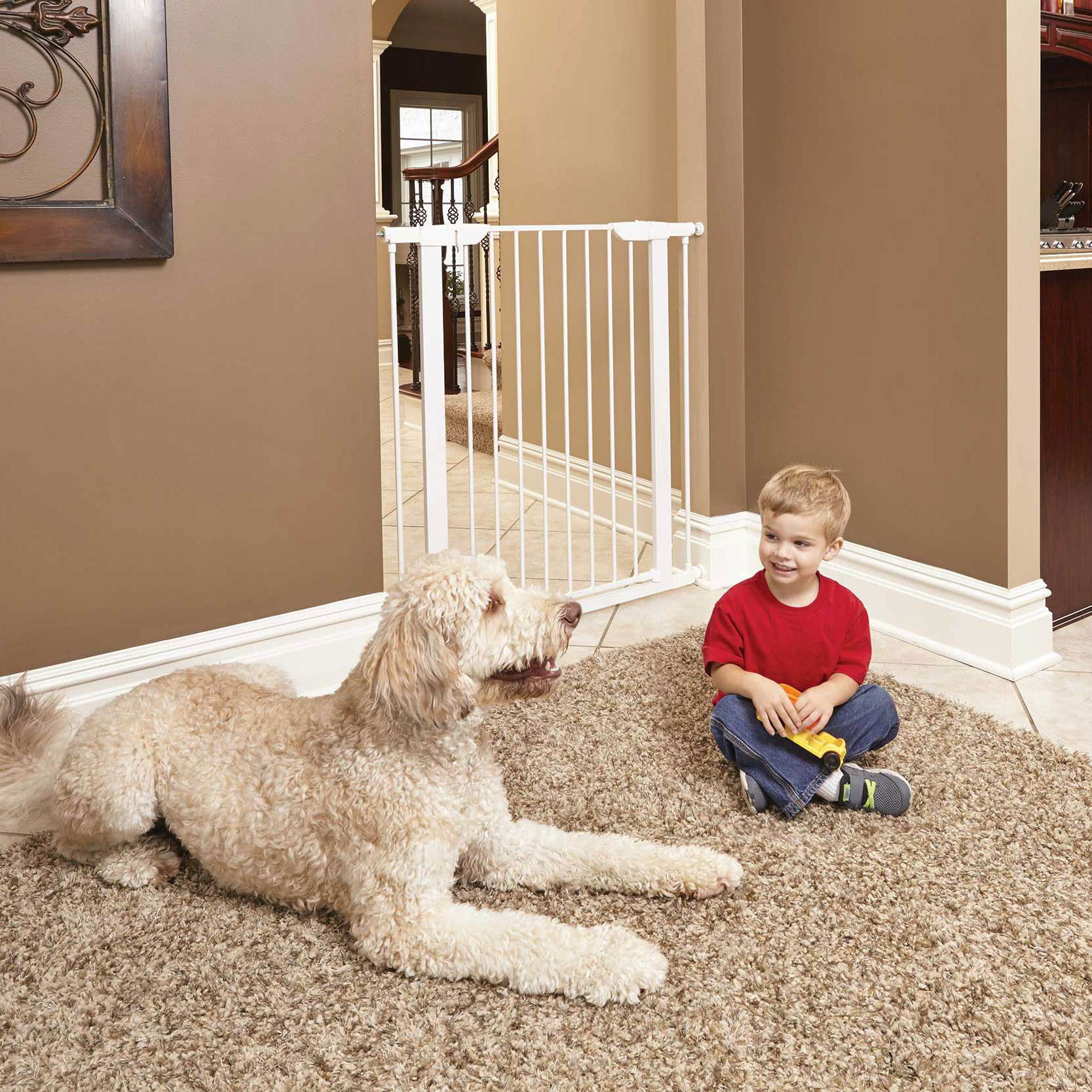 MIDWEST 39″ WHITE STEEL PET GATE
