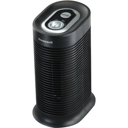 Honeywell AllergenPlus HEPA Tower Air Purifier. Airborne Allergen Reducer for Small Rooms (75 sq ft). Black - Wildlfire/Smoke. Pollen. Pet Dander. and Dust Air Purifier. HPA060