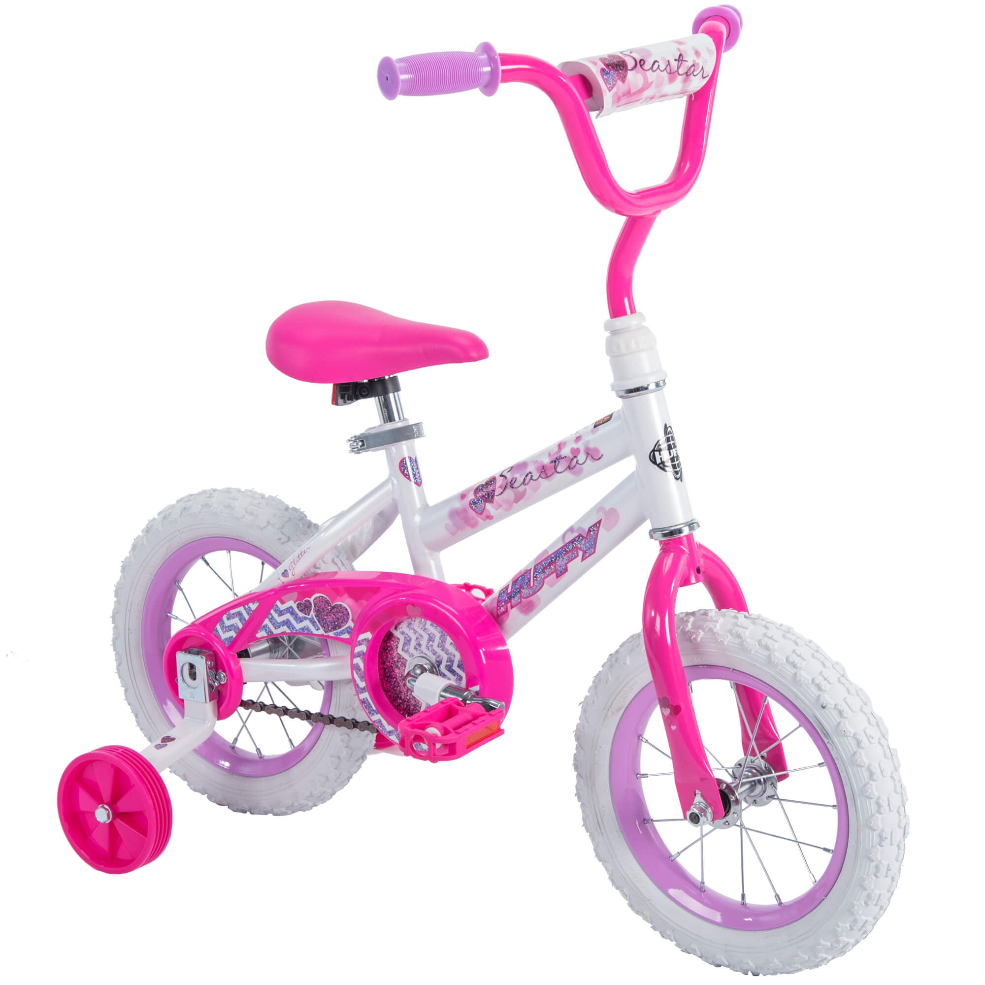 Huffy 12 in. Sea Star Girl Kids Bike. White