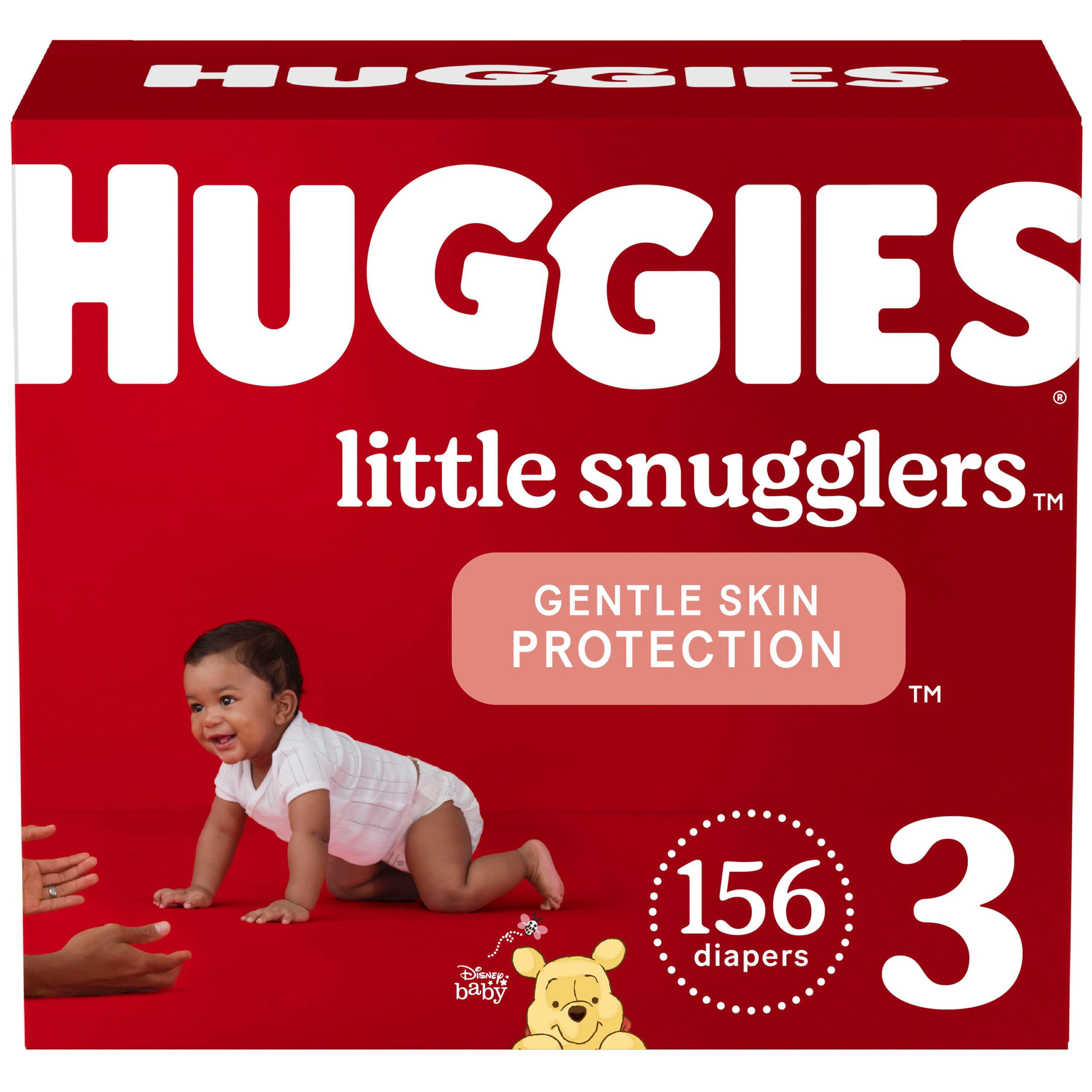 Huggies Little Snugglers. 156 Count. Size 3 (16-28 lbs)