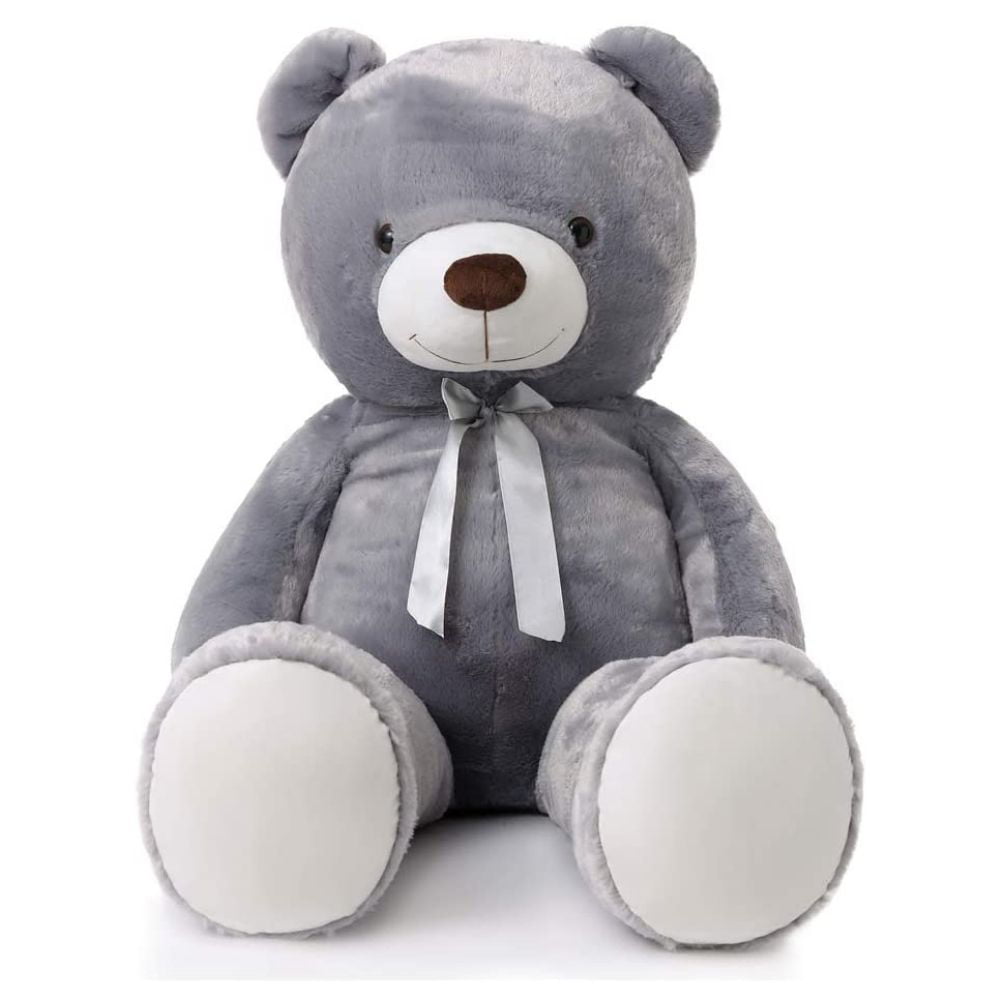 MorisMos Giant Teddy Bear 4ft Stuffed Animal Soft Big Bear Plush Toy. Dark Gray