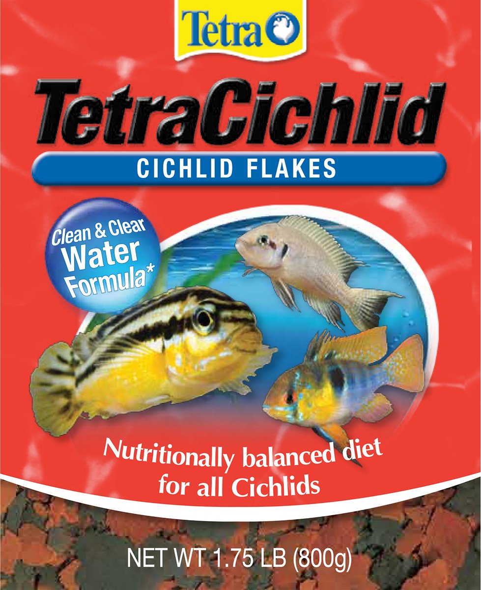Tetra Cichlid Flakes Cichlid Fish Food. 1.75 Pound (Pack of 1)