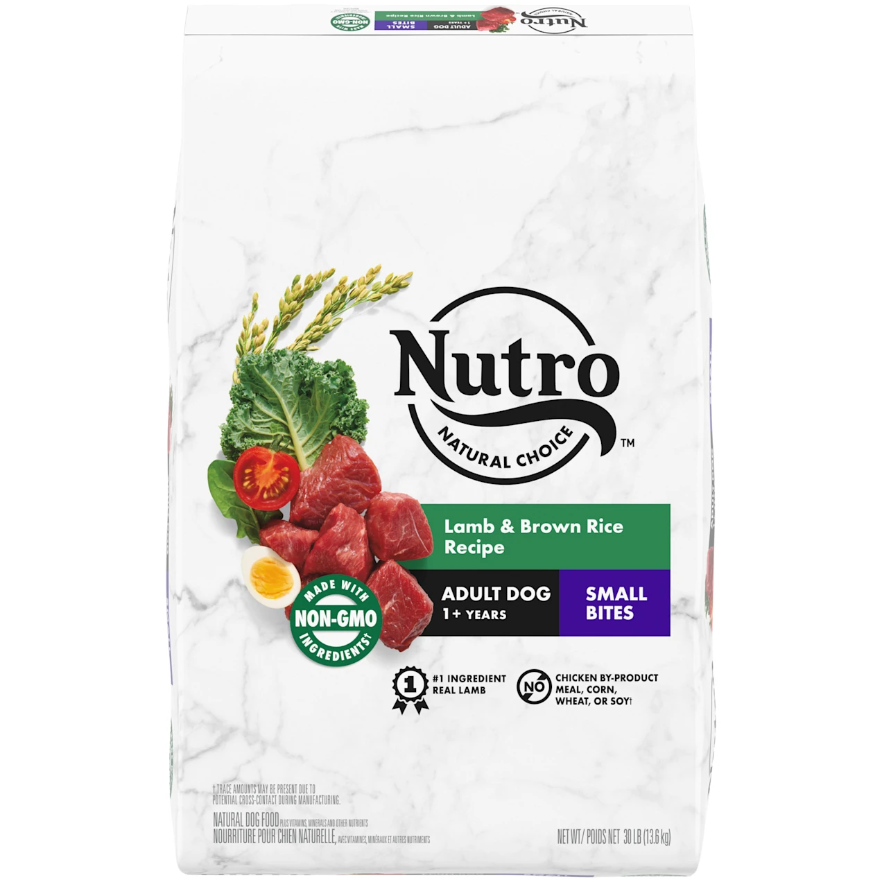 Nutro Natural Choice Lamb & Brown Rice Recipe Small Bites Adult Dry Dog Food. 30 lbs.