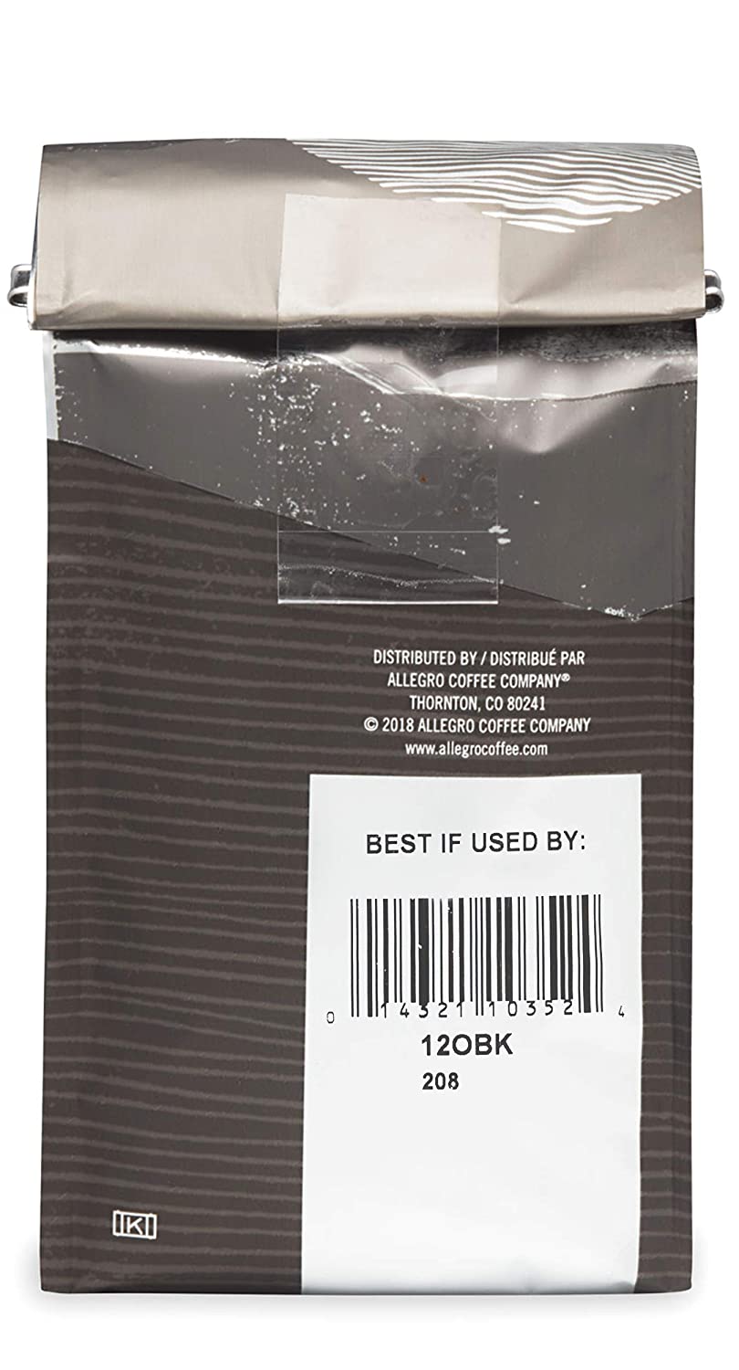Allegro Coffee Organic Breakfast Blend Whole Bean Coffee. 12 oz