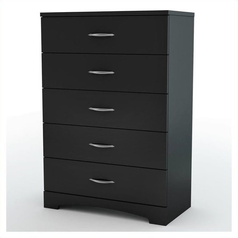 South Shore SoHo 5-Drawer Dresser. Black